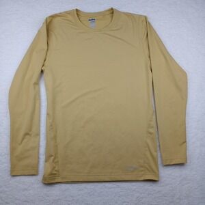 Eastbay Athletic XL Long Sleeve Shirt Gold Pandex‎ Fitted Active Wear